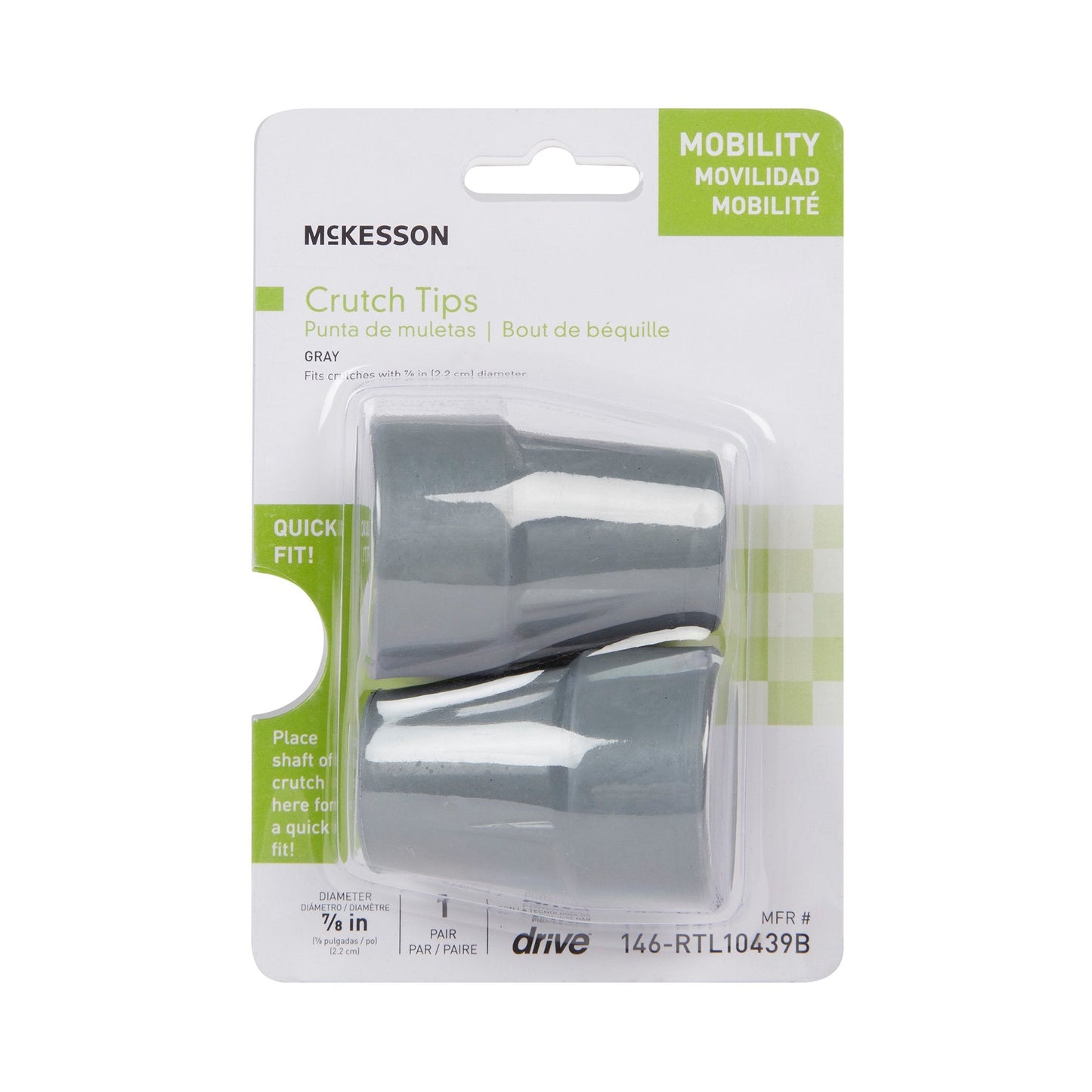 McKesson Crutch Tips 146-RTL10439B Medsitis