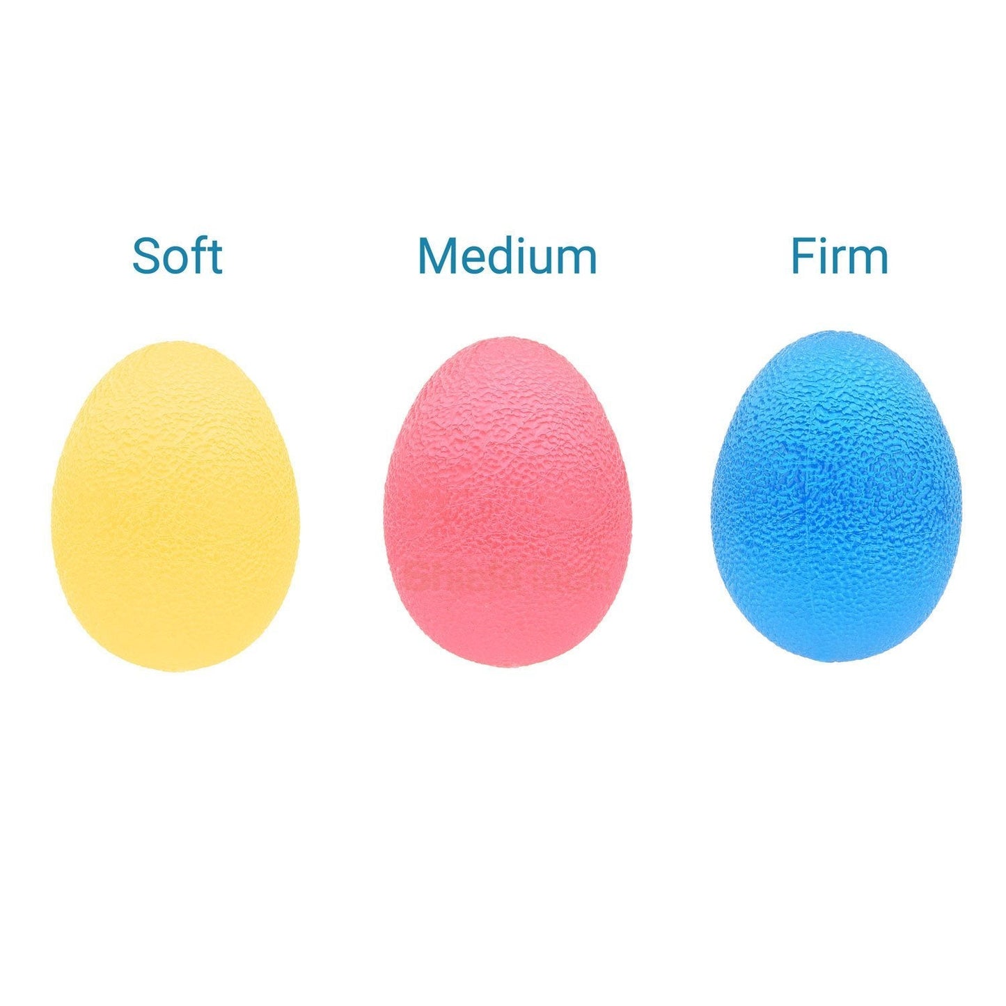 Hand And Finger Grip Strengthener Egg Shaped Balls- Set of 3 Resistances