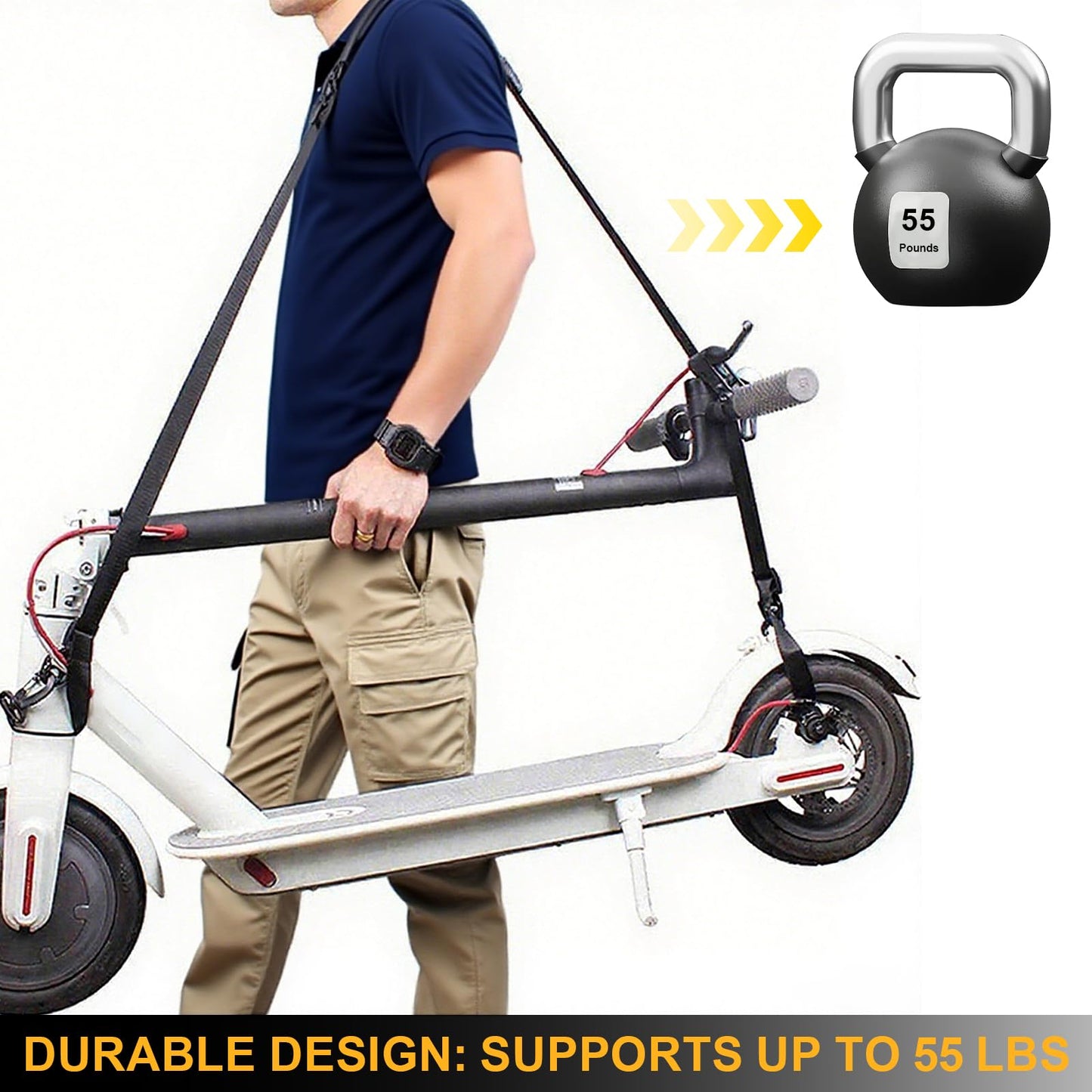Carry Strap with Quick-Release Plastic Buckles & Anti-Slip Pad for Elect