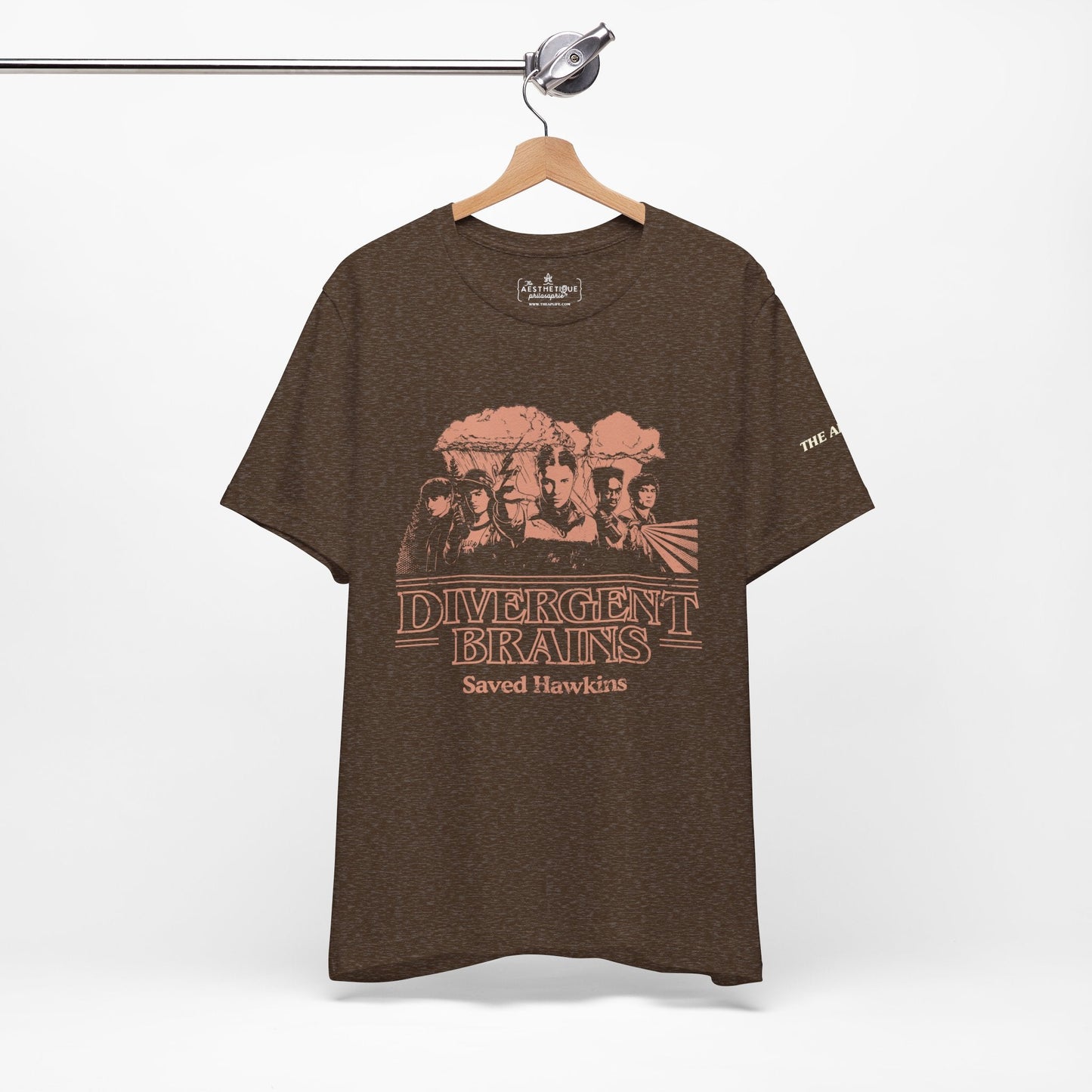 Divergent Brains Saved Hawkins - Adult Unisex Jersey Tee