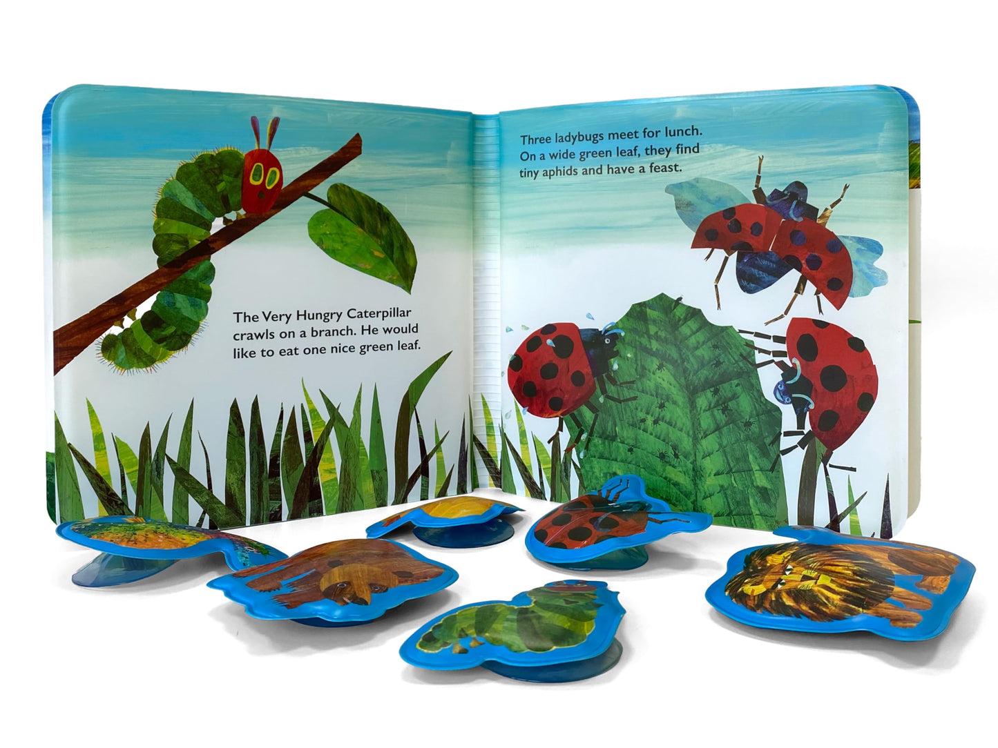 The World of Eric Carle Bath Time Books - Activity Books for kids, Bath book, 6 Padded suction cups, 1 Mesh bag
