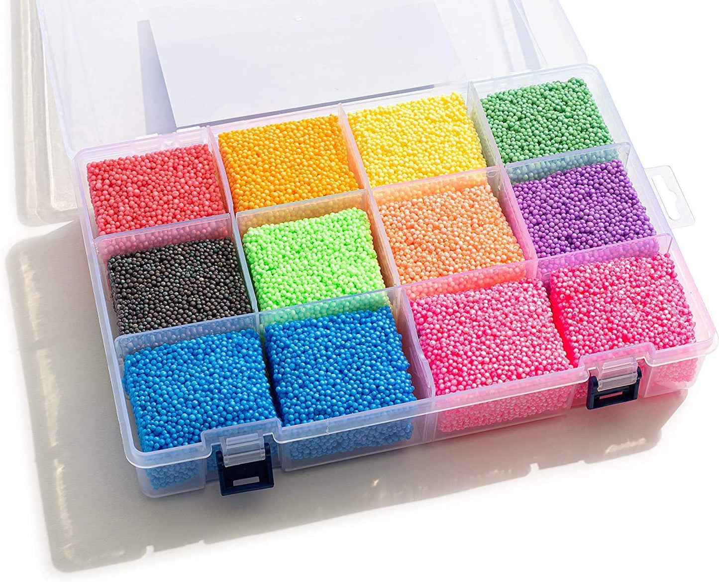 FUN FOAM Modeling Foam Beads Play Kit (10 Blocks) - Reusable Container