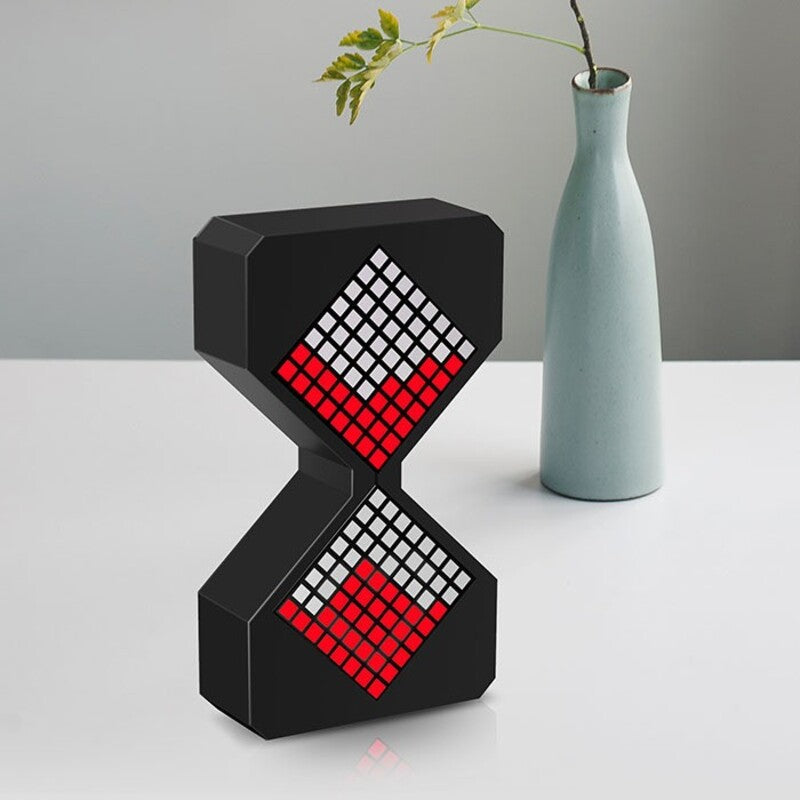 Cyber-style LED electronic sand timer: gravity-sensing, 1-30min countdown, tech decompression toy V.I.P Digital Presence