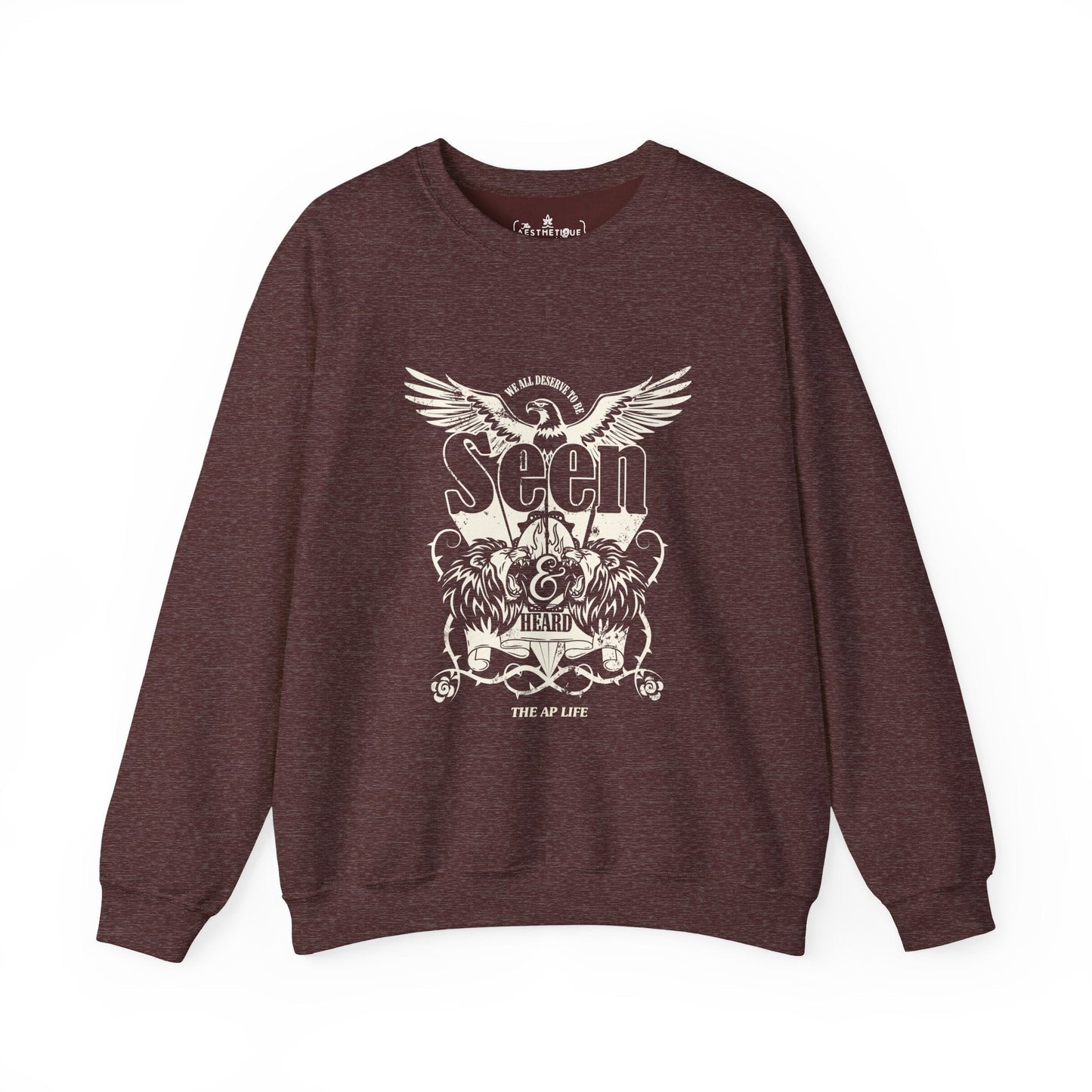We All Deserve to be Seen & Heard - Adult Unisex Heavy Blend™ Crewneck Sweatshirt