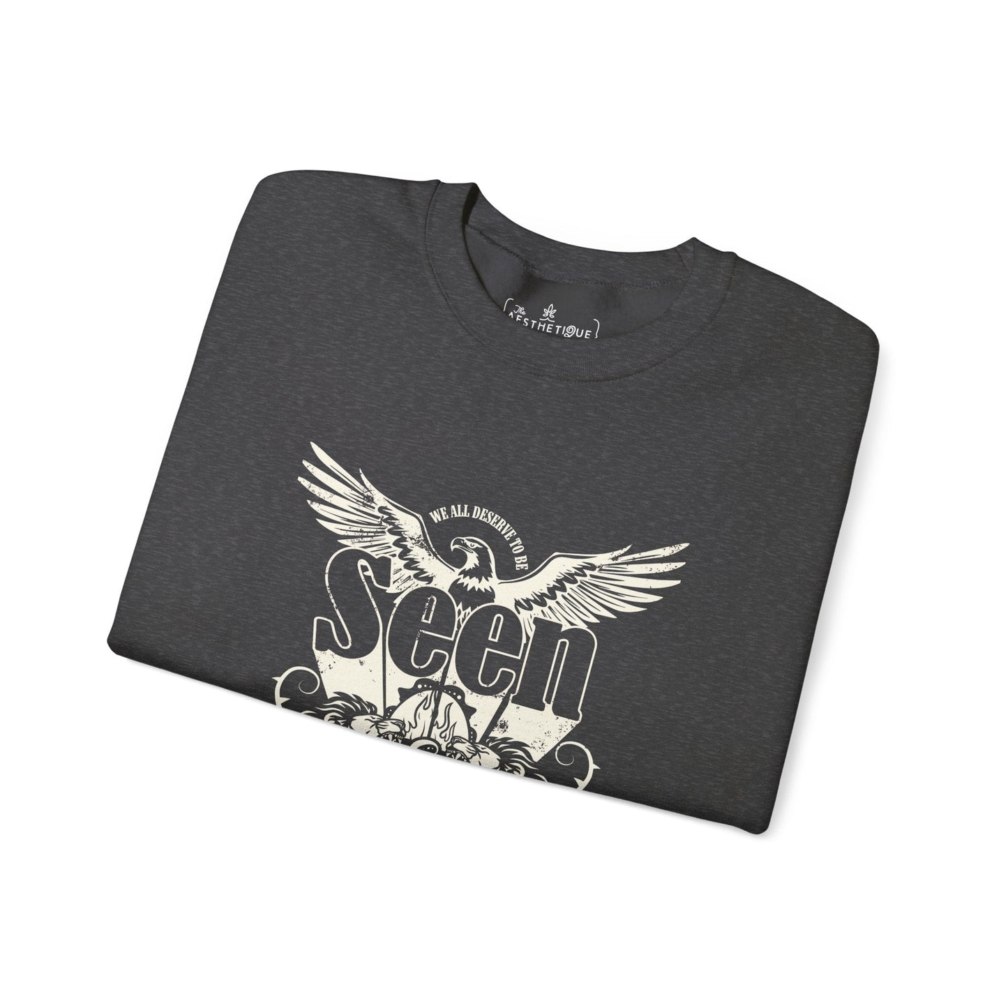 We All Deserve to be Seen & Heard - Adult Unisex Heavy Blend™ Crewneck Sweatshirt