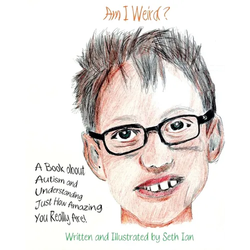 Paperback book with illustrated smiling face and glasses; cover text about autism and understanding.