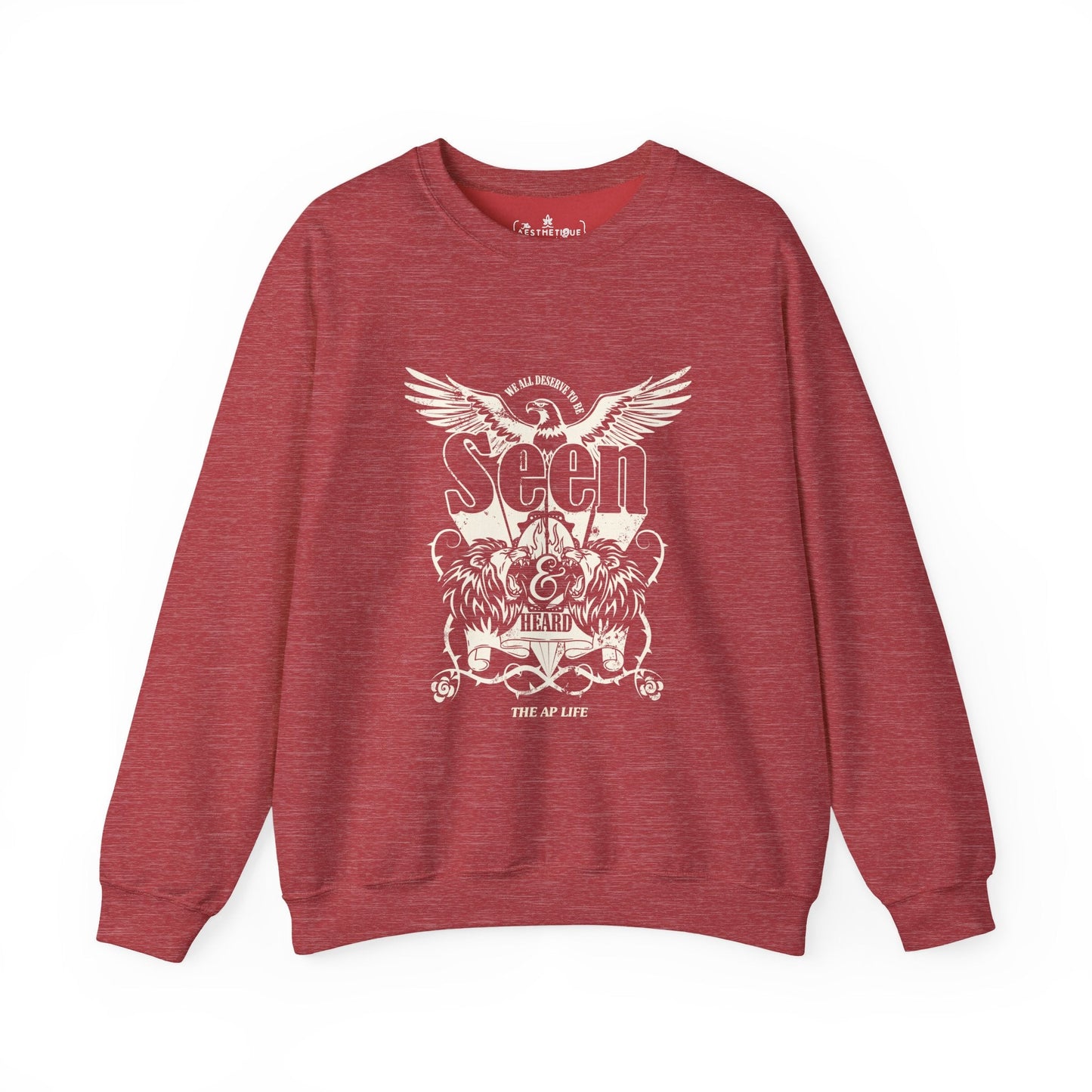 We All Deserve to be Seen & Heard - Adult Unisex Heavy Blend™ Crewneck Sweatshirt