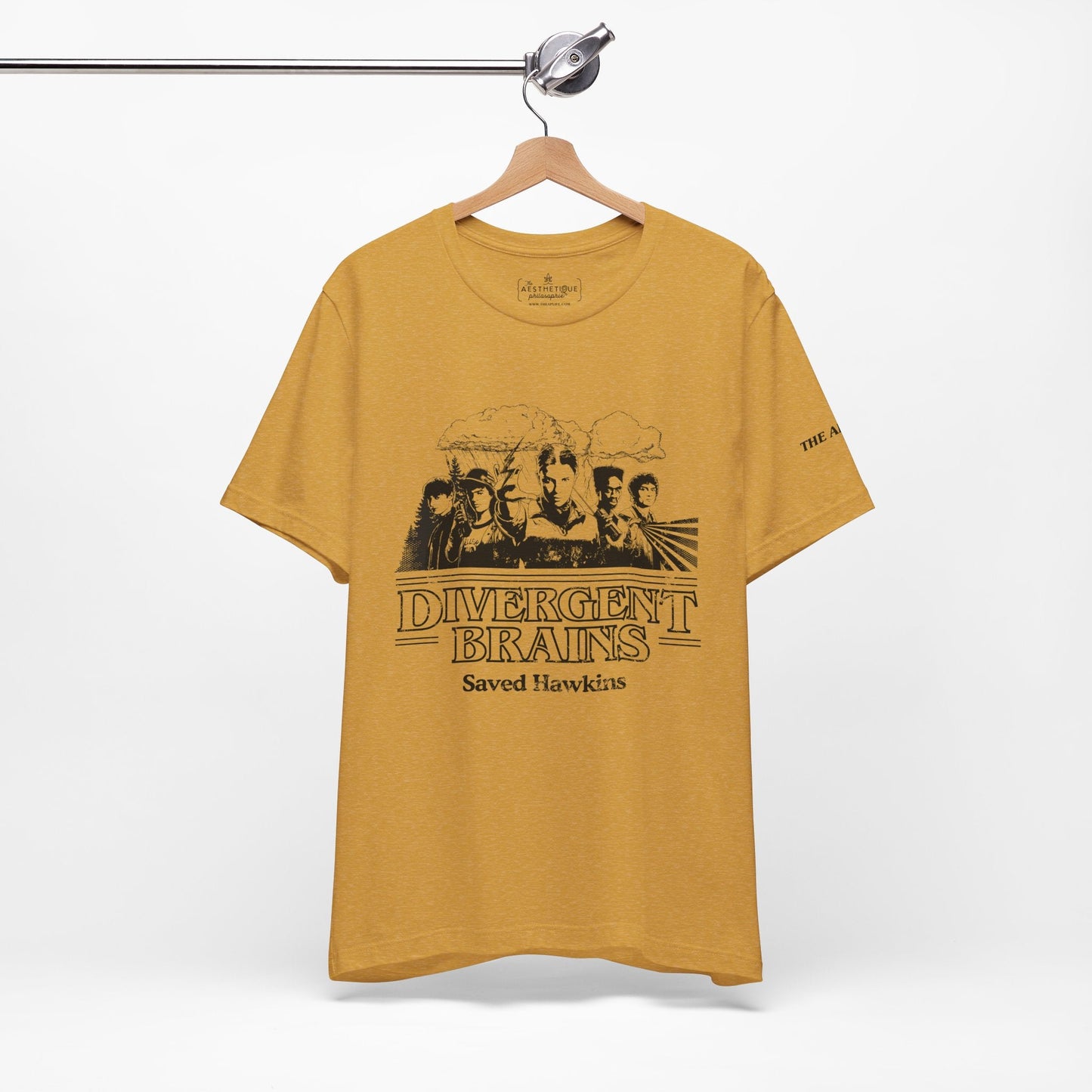 Divergent Brains Saved Hawkins - Adult Unisex Jersey Tee