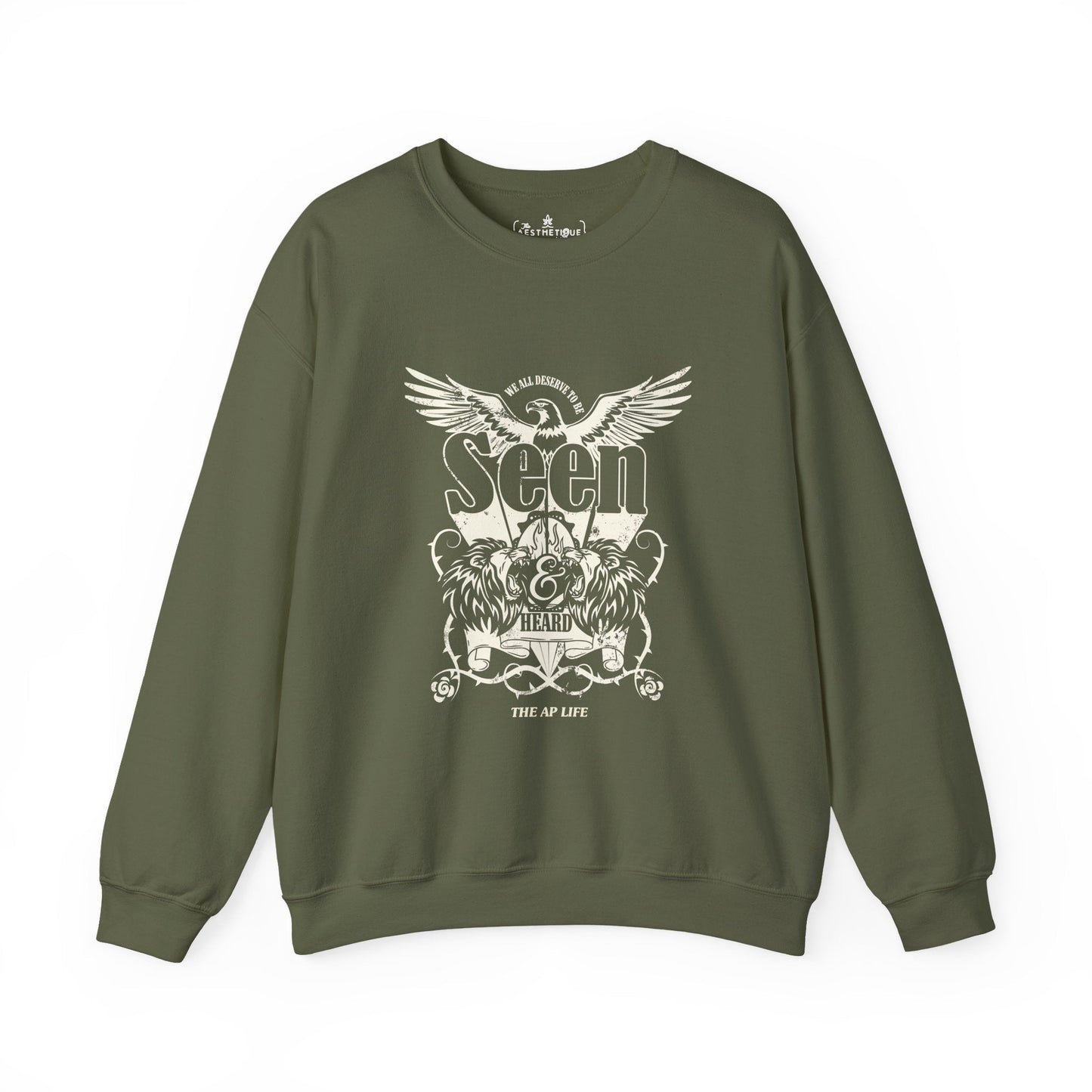 We All Deserve to be Seen & Heard - Adult Unisex Heavy Blend™ Crewneck Sweatshirt