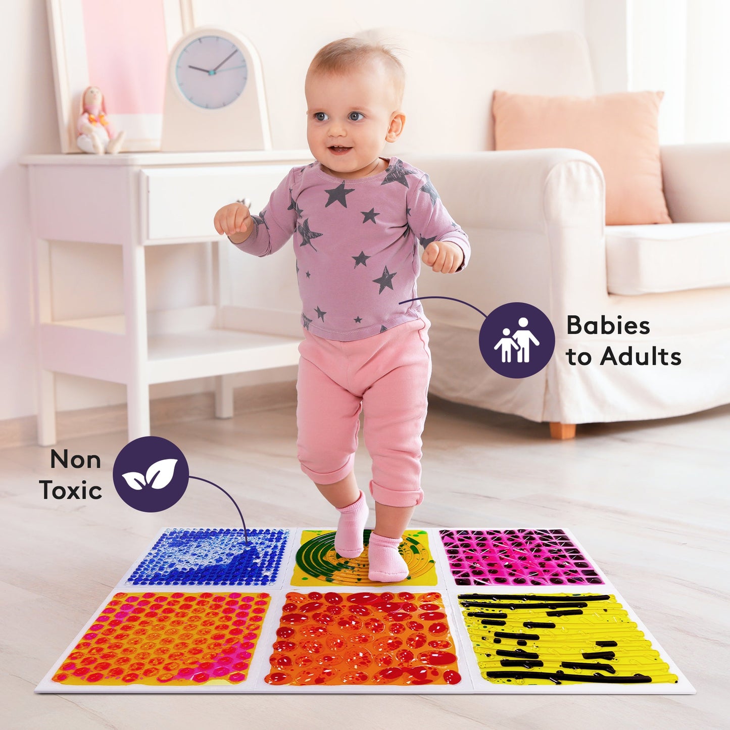 Textured Liquid Floor Tiles – Square