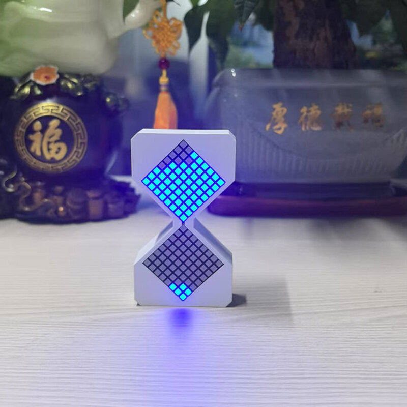 Cyber-style LED electronic sand timer: gravity-sensing, 1-30min countdown, tech decompression toy V.I.P Digital Presence