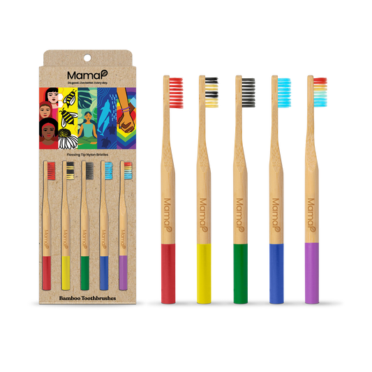 Bamboo Toothbrushes 5-Pack MamaP