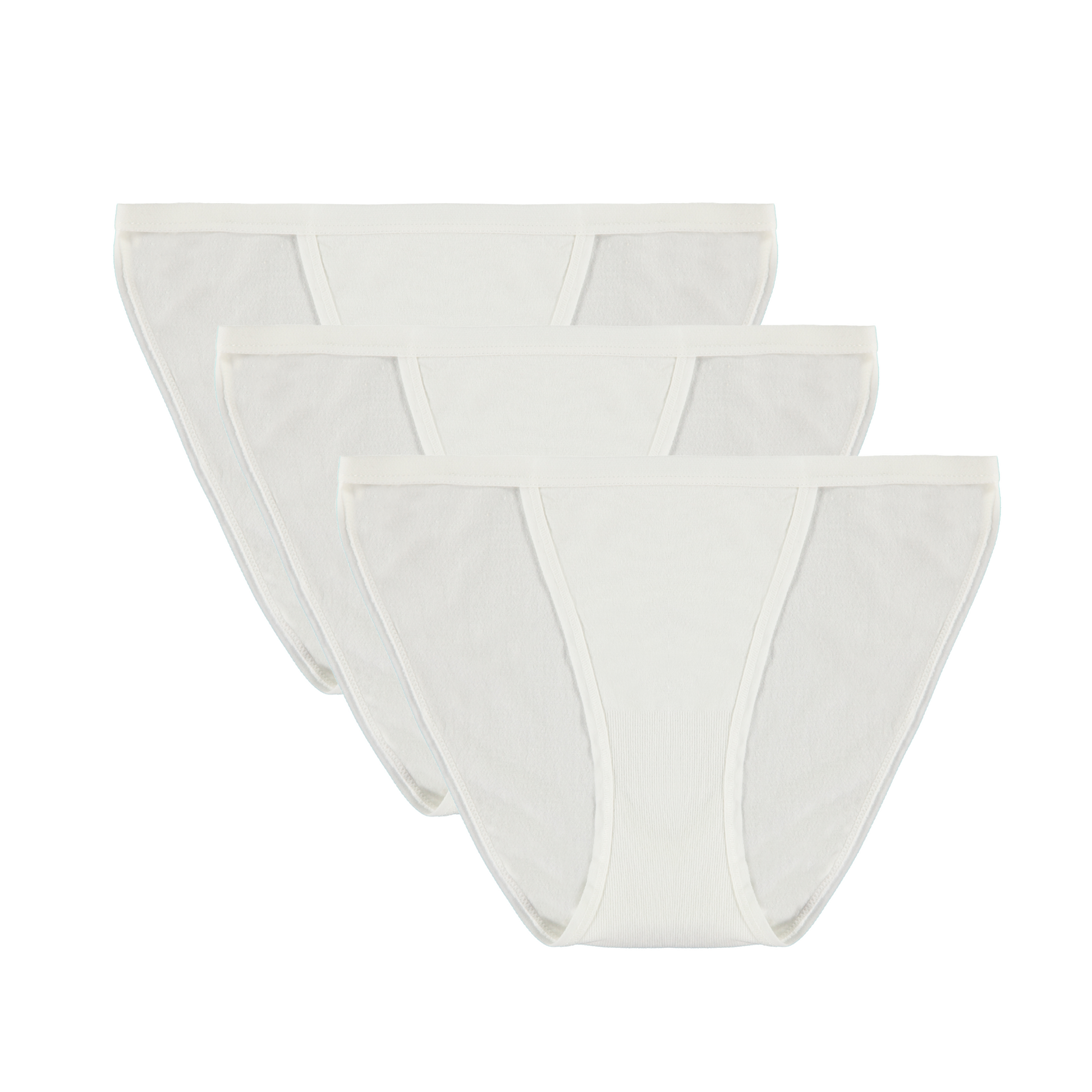 Bikini underwear briefs, natural white, 3-pack