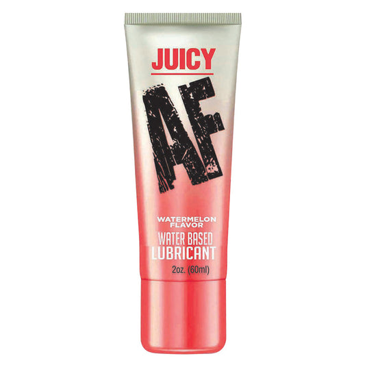 Water-based watermelon flavored lubricant tube, 2 oz, with screw cap