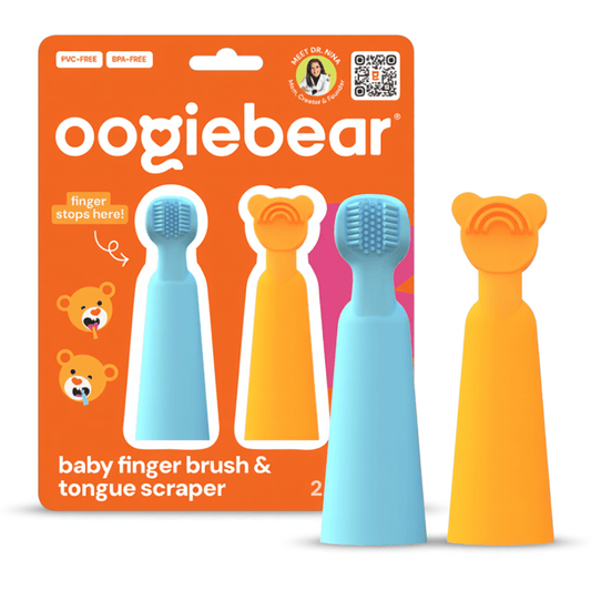 baby finger brush and tongue scraper oogiebear