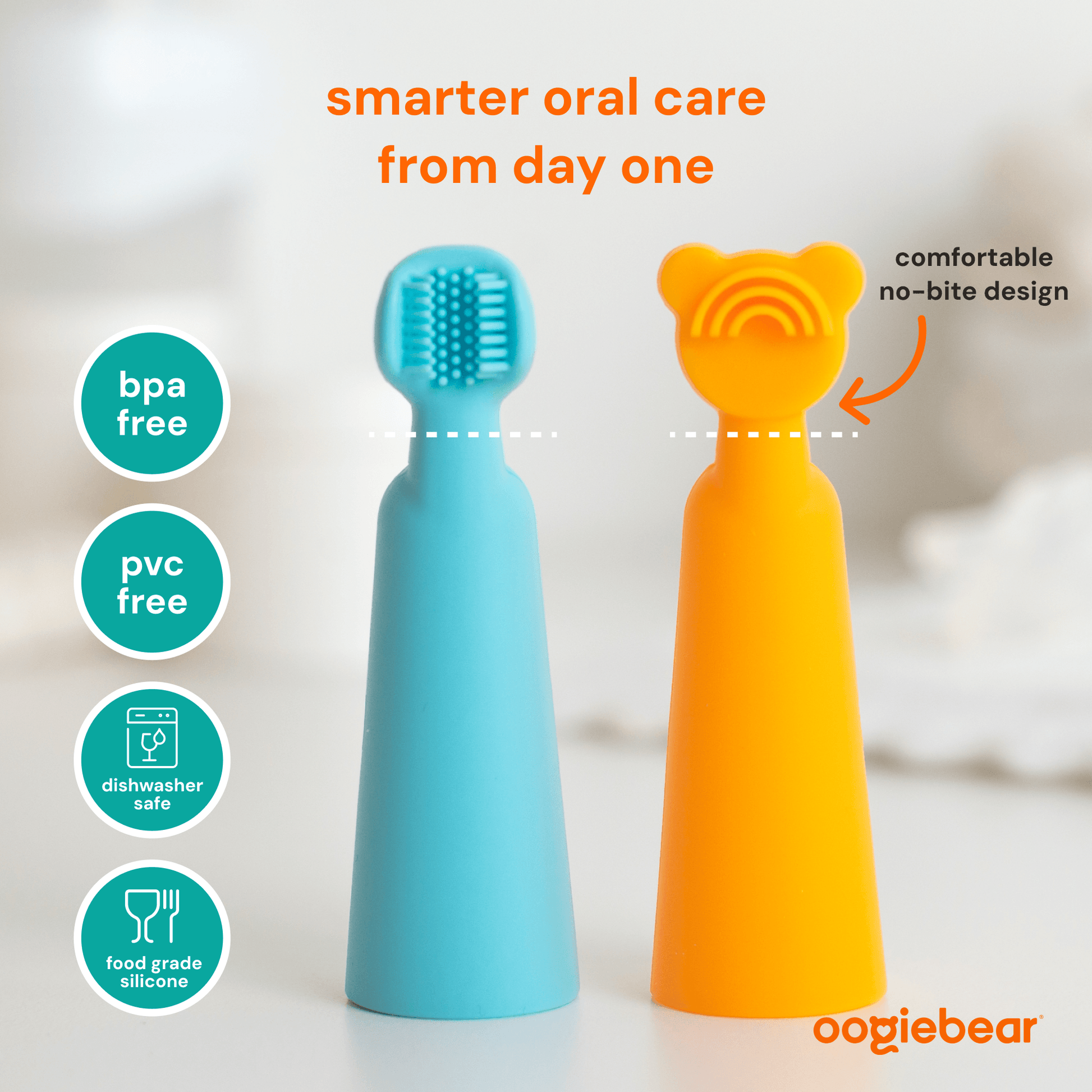 baby finger brush and tongue scraper oogiebear