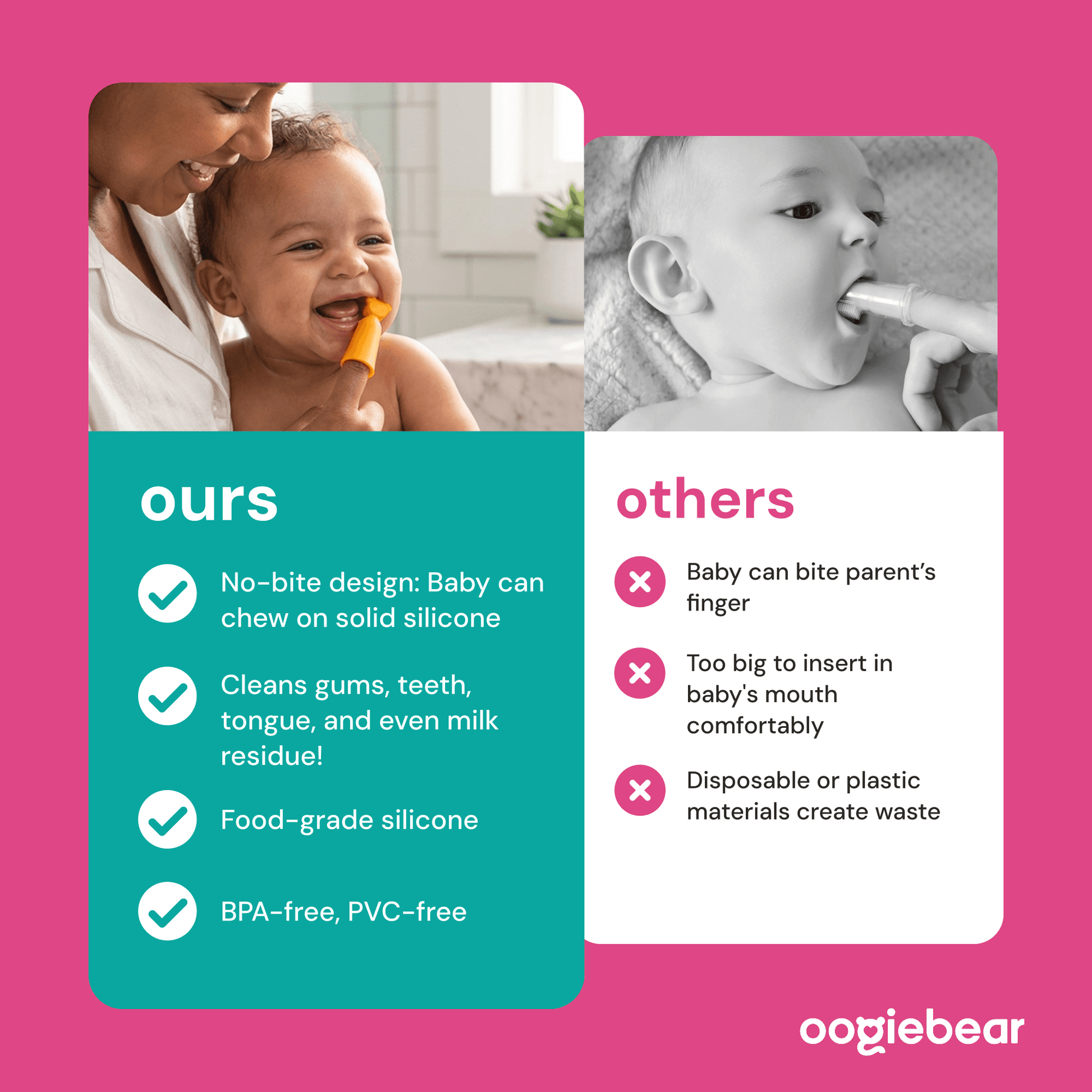 baby finger brush and tongue scraper oogiebear