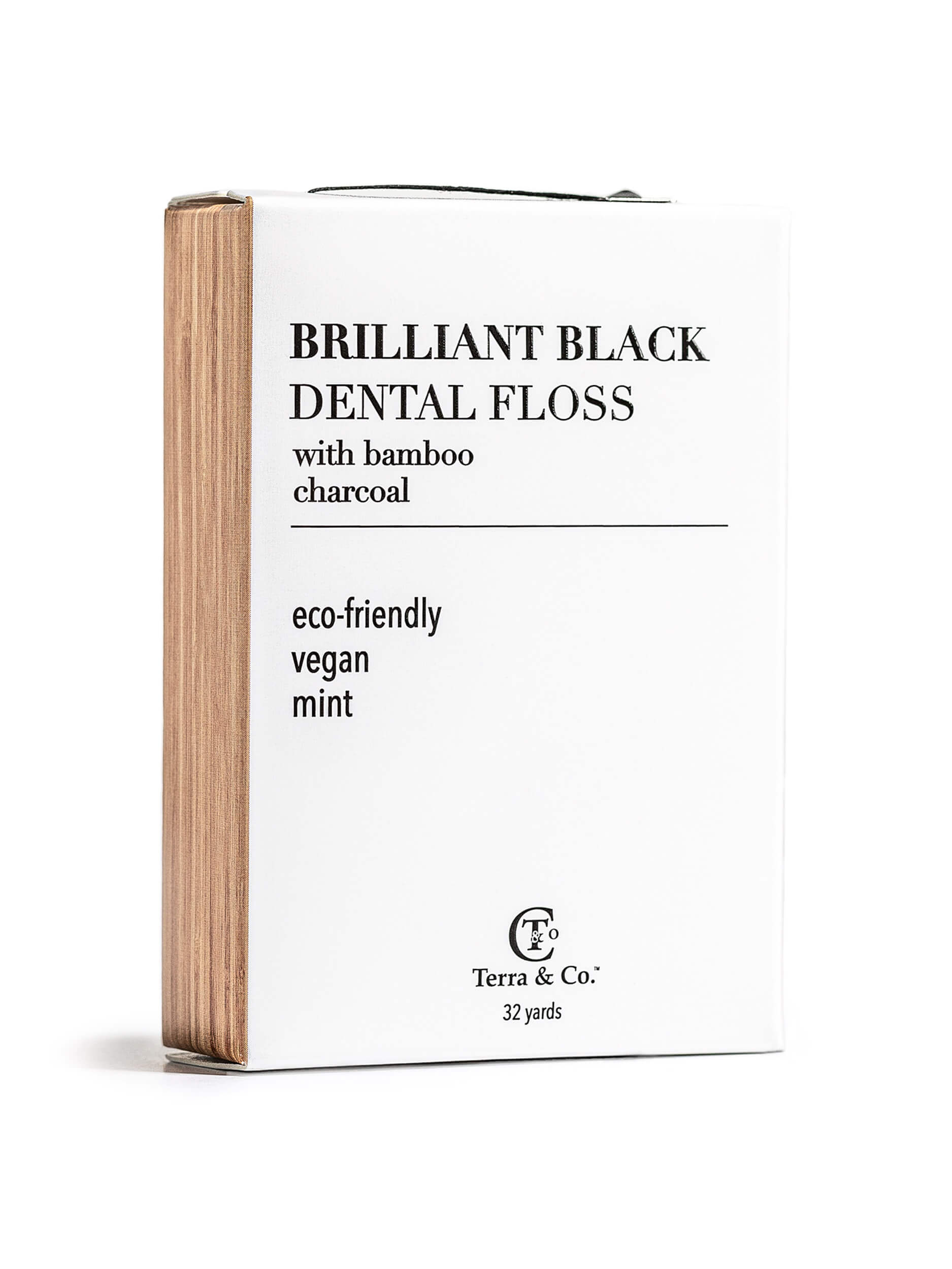 Brilliant Black® Floss – Whitens Between Teeth Naturally Terra & Co.