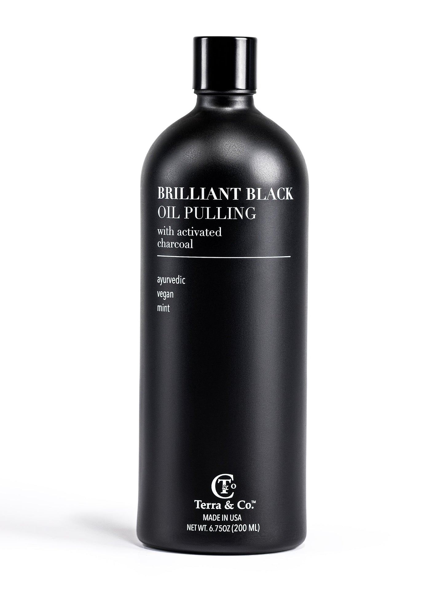 Brilliant Black® Oil Pulling – Ayurvedic Mouthwash for Teeth Whitening, Detox & Gum Health Terra & Co.