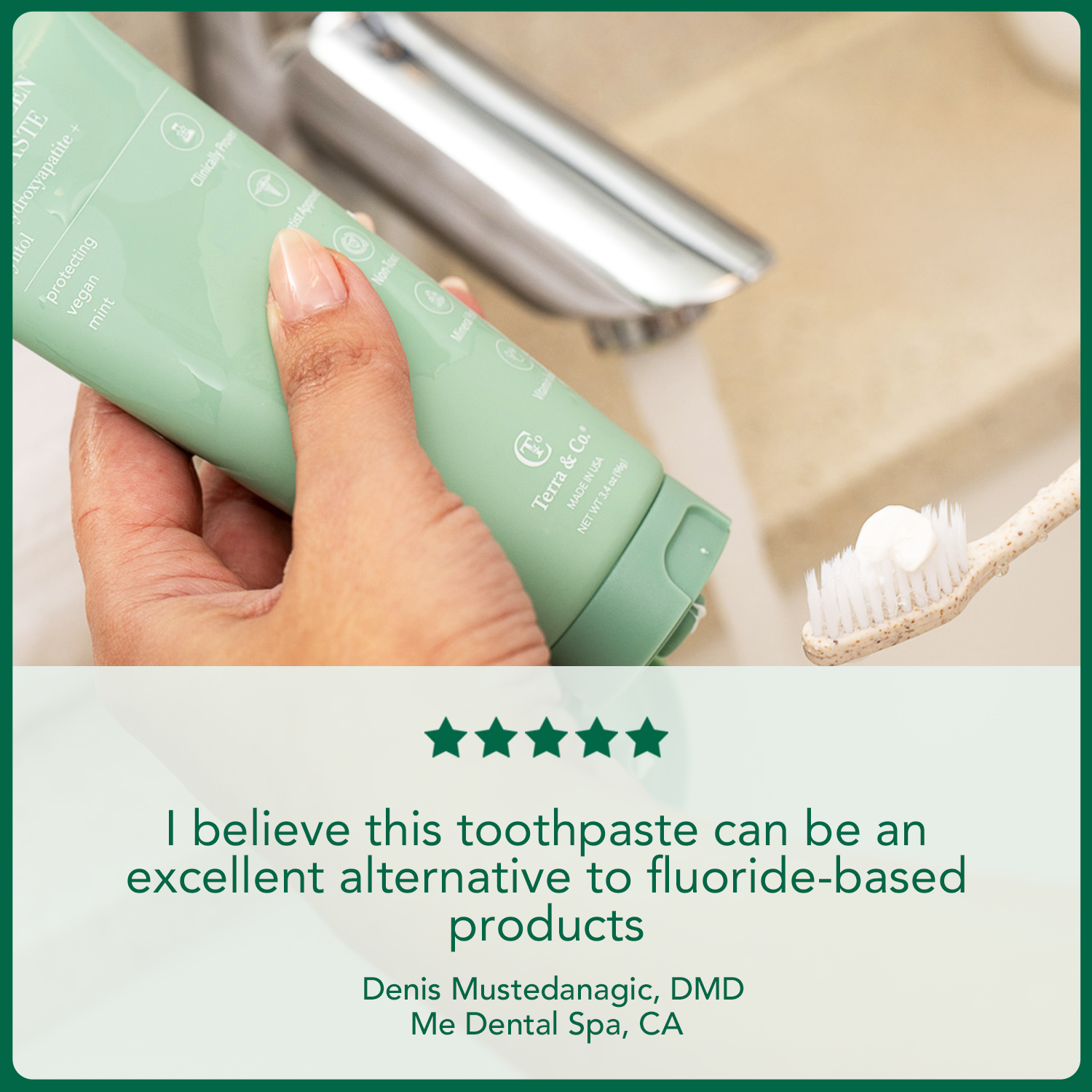 Gentle Green® Sensitive Toothpaste with Hydroxyapatite & B12 Terra & Co.