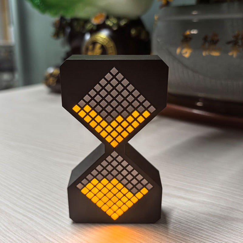 Cyber-style LED electronic sand timer: gravity-sensing, 1-30min countdown, tech decompression toy V.I.P Digital Presence