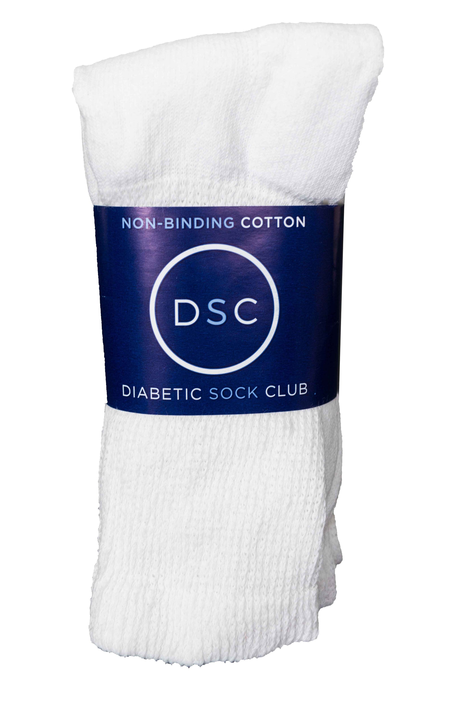 Women's Cotton Diabetic Crew Socks (6 Pair) DSC