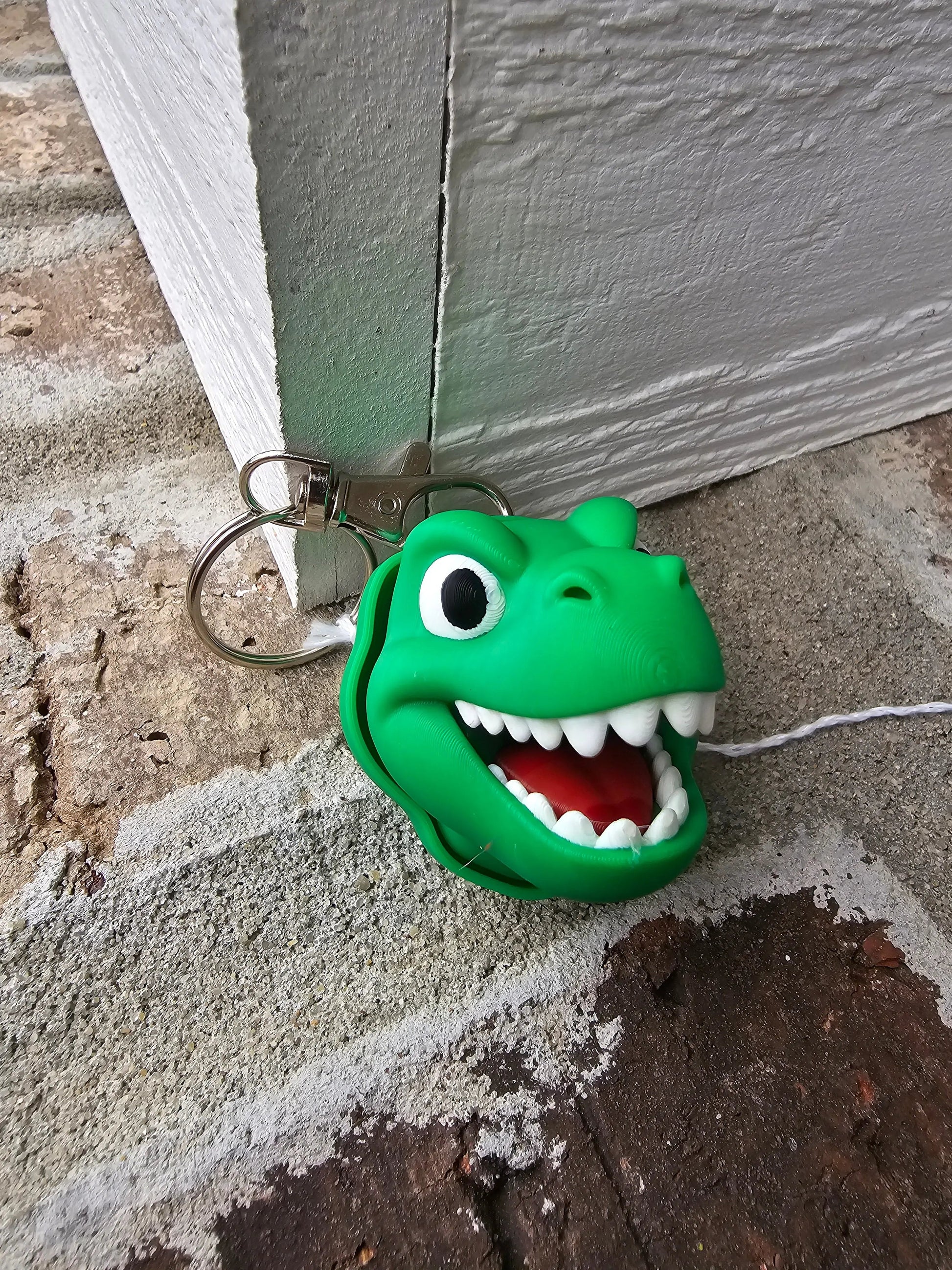 Dinosaur Head Clicker Keychain – Fidget Toy Main Street Collective