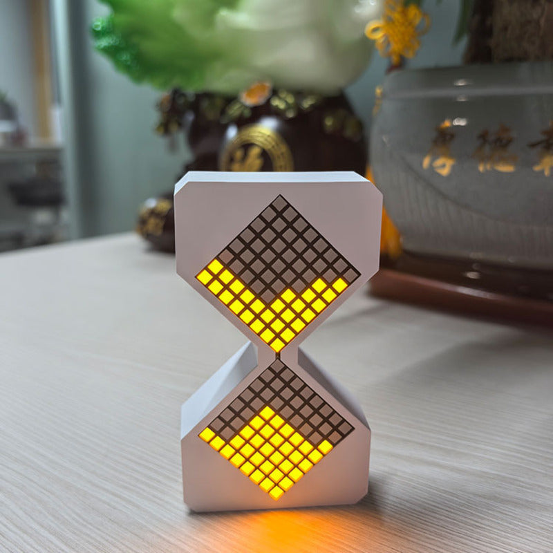 Cyber-style LED electronic sand timer: gravity-sensing, 1-30min countdown, tech decompression toy V.I.P Digital Presence