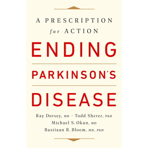 Paperback book with red cover title "Ending Parkinson's Disease" and author names