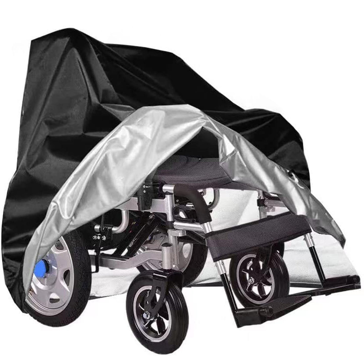 Scooter protective cover waterproof motorcycle mobility wheelchair shelter protector with storage bag against sun water dust