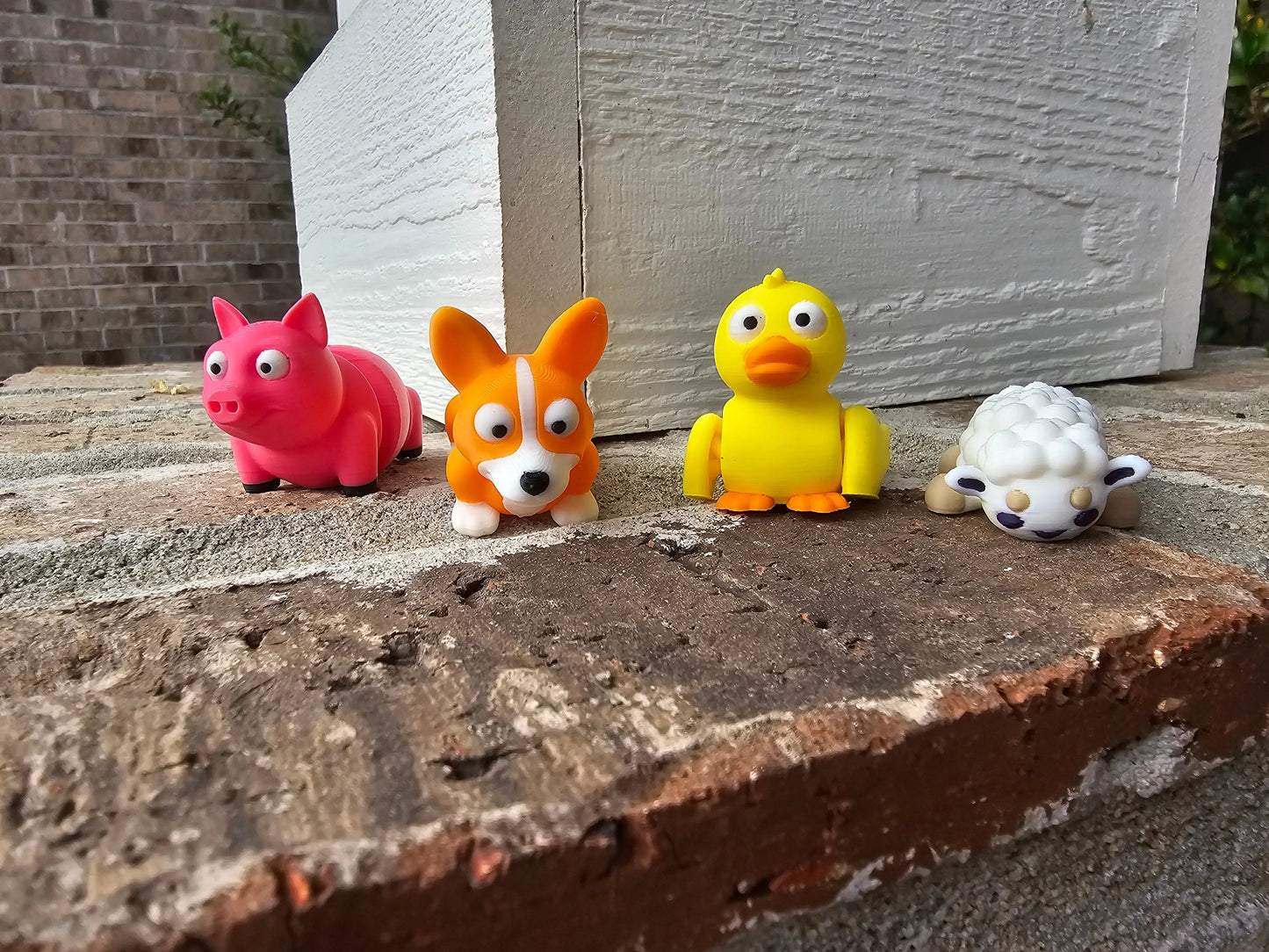 Farm Friends Articulated Fidget Pack — 4‑Piece 3D‑Printed Animal Fidget Toys Main Street Collective