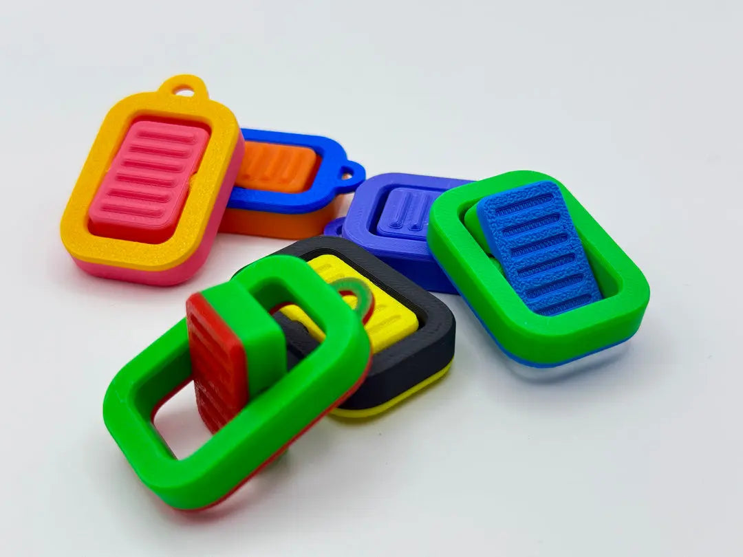 Flip Switch Fidget 12-Pack – Clicky Sensory Keychain Fidgets | Classroom & Therapy Bulk Set Main Street Collective