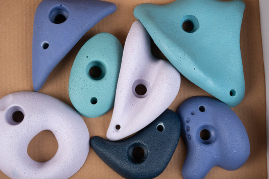 Premium Rock Climbing Holds (Aurora) - Glow-in-the-Dark Rock Climbing Holds