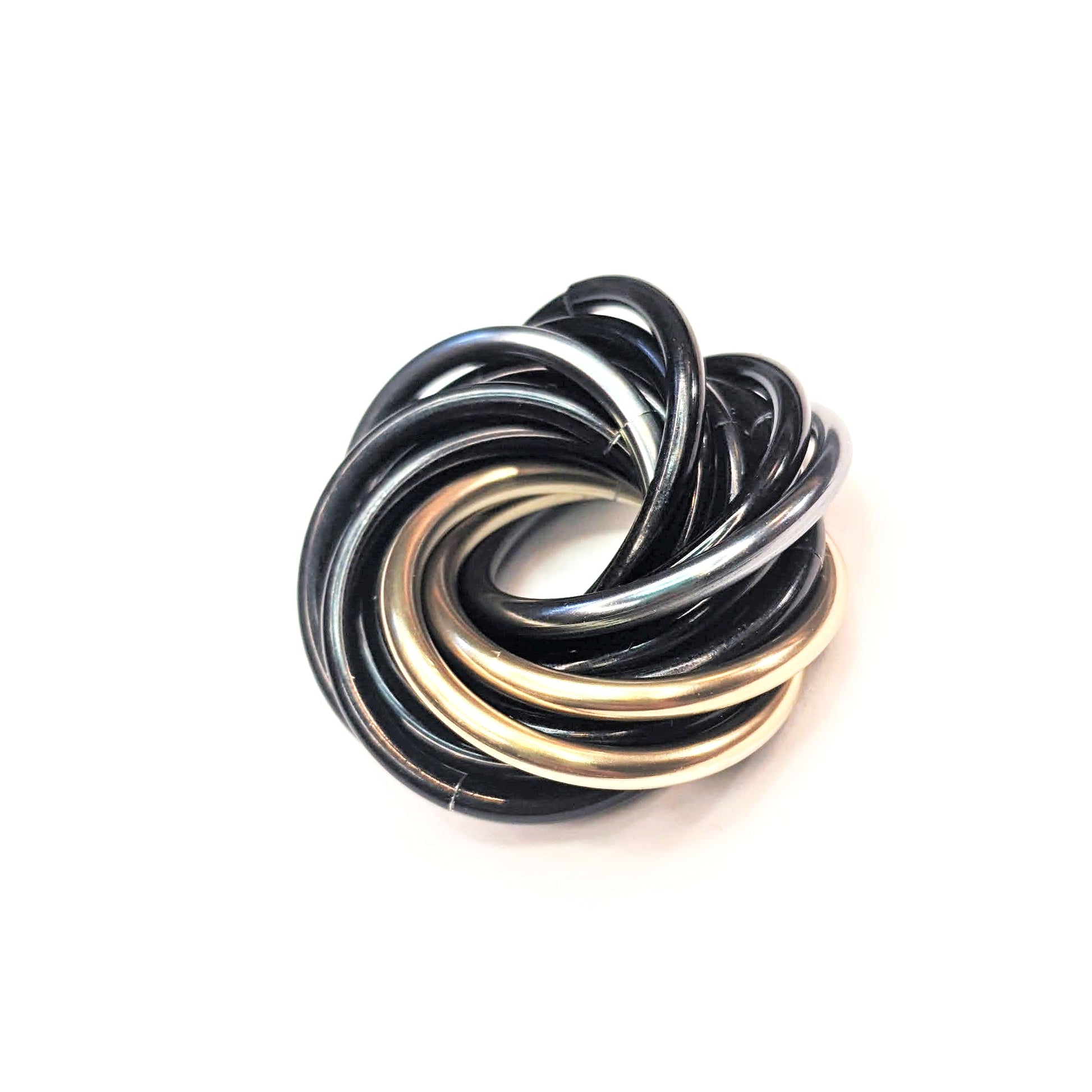 Möbii® ECLIPSES Collection: Shiny Multicolor Fidget Stress Balls Steel Lynx