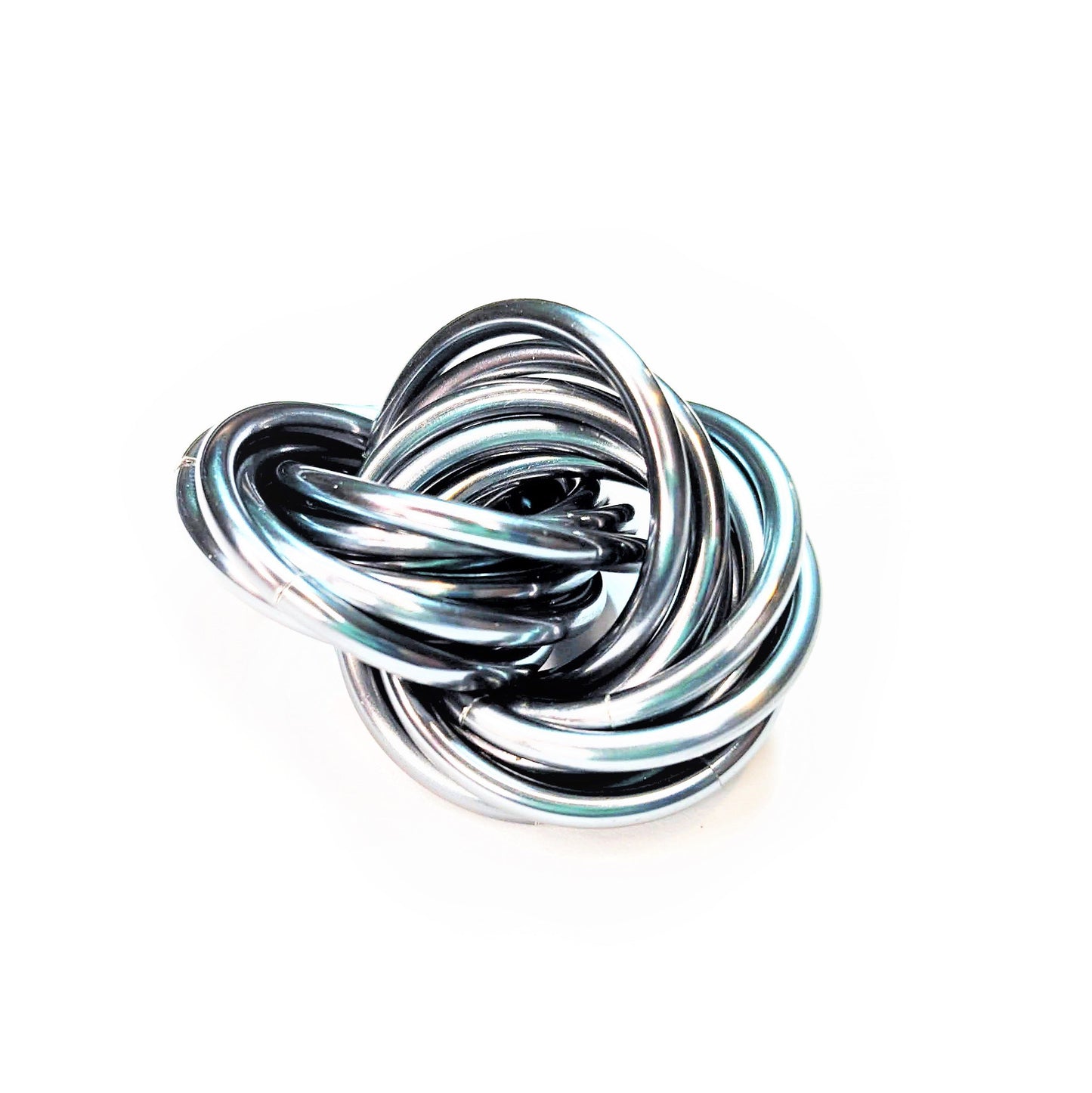 Möbii® SOLID Color Collection: Stress Ball, Stim Fidget Ball Desk Toy Steel Lynx