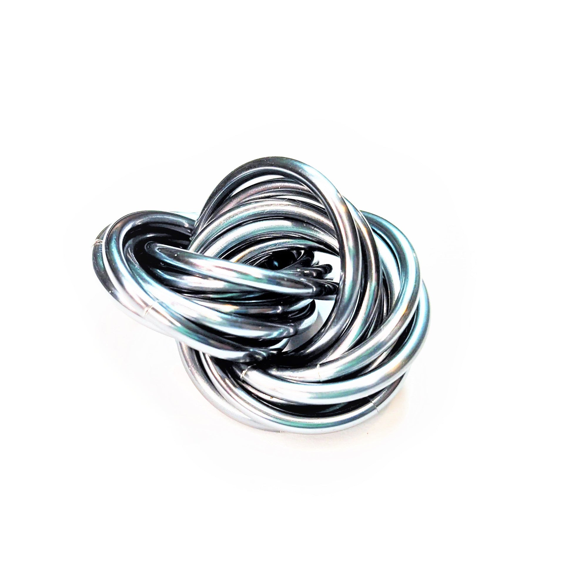 Möbii® SOLID Color Collection: Stress Ball, Stim Fidget Ball Desk Toy Steel Lynx