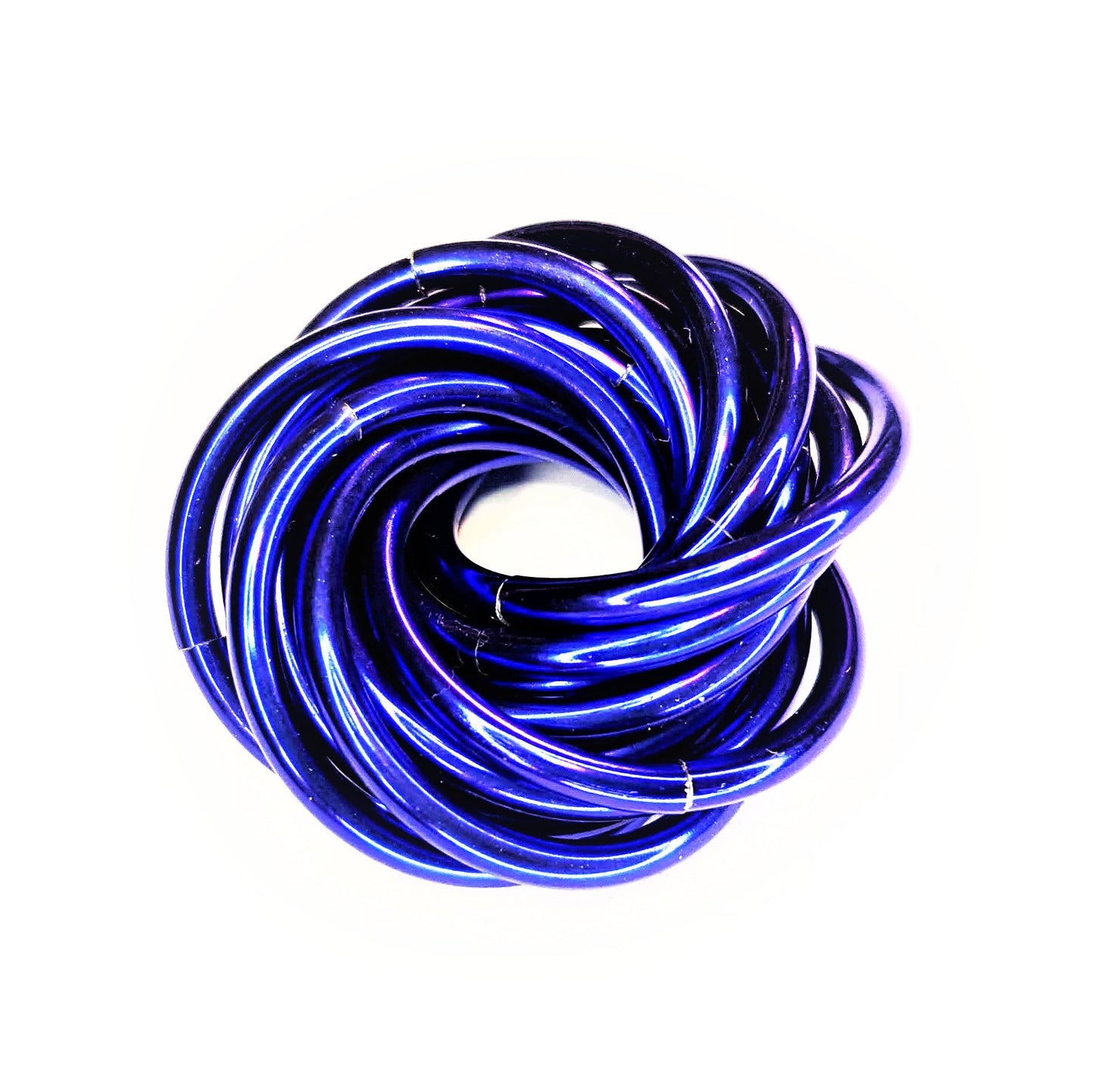 Möbii® SOLID Color Collection: Stress Ball, Stim Fidget Ball Desk Toy Steel Lynx