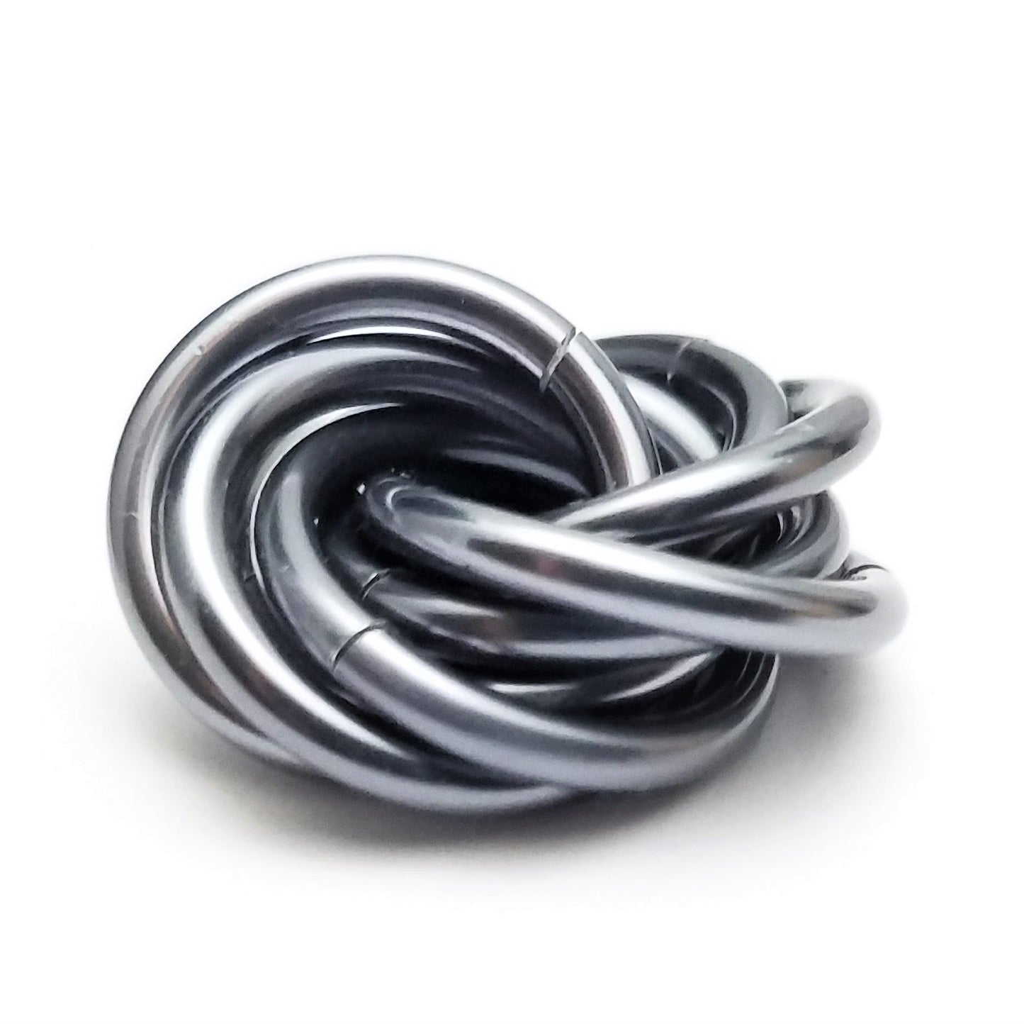 Möbii® SOLID Color Collection: Stress Ball, Stim Fidget Ball Desk Toy Steel Lynx