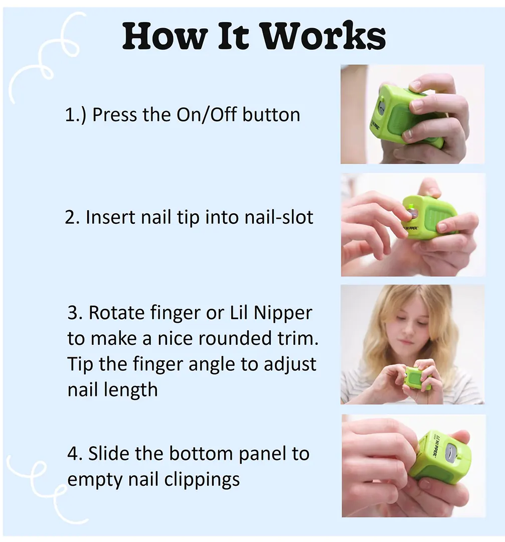 Adult Size Electric Nail Clipper (Ages 13+)