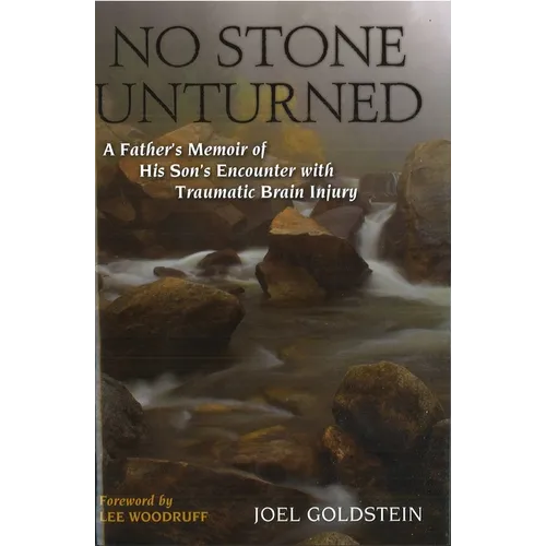 Hardcover book titled NO STONE UNTURNED, scenic cover with author name.