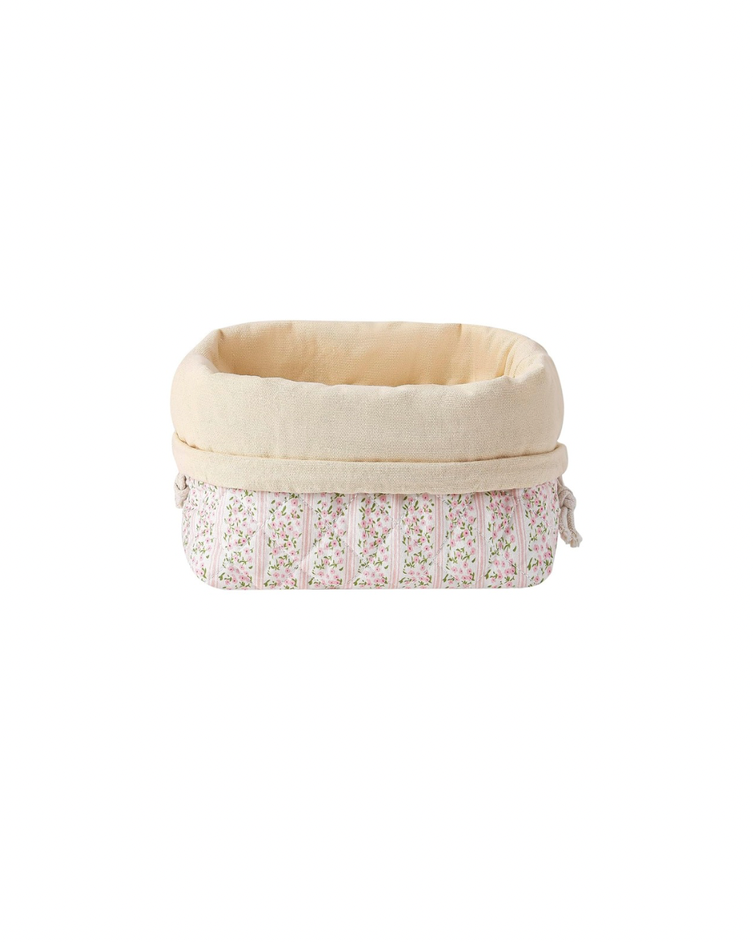 Pink Ditsy Floral Drawstring Pouch