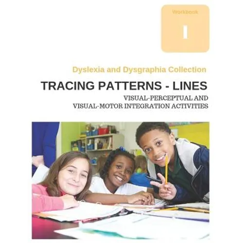 Tracing Patterns - Lines workbook paperback with cover showing children tracing practice