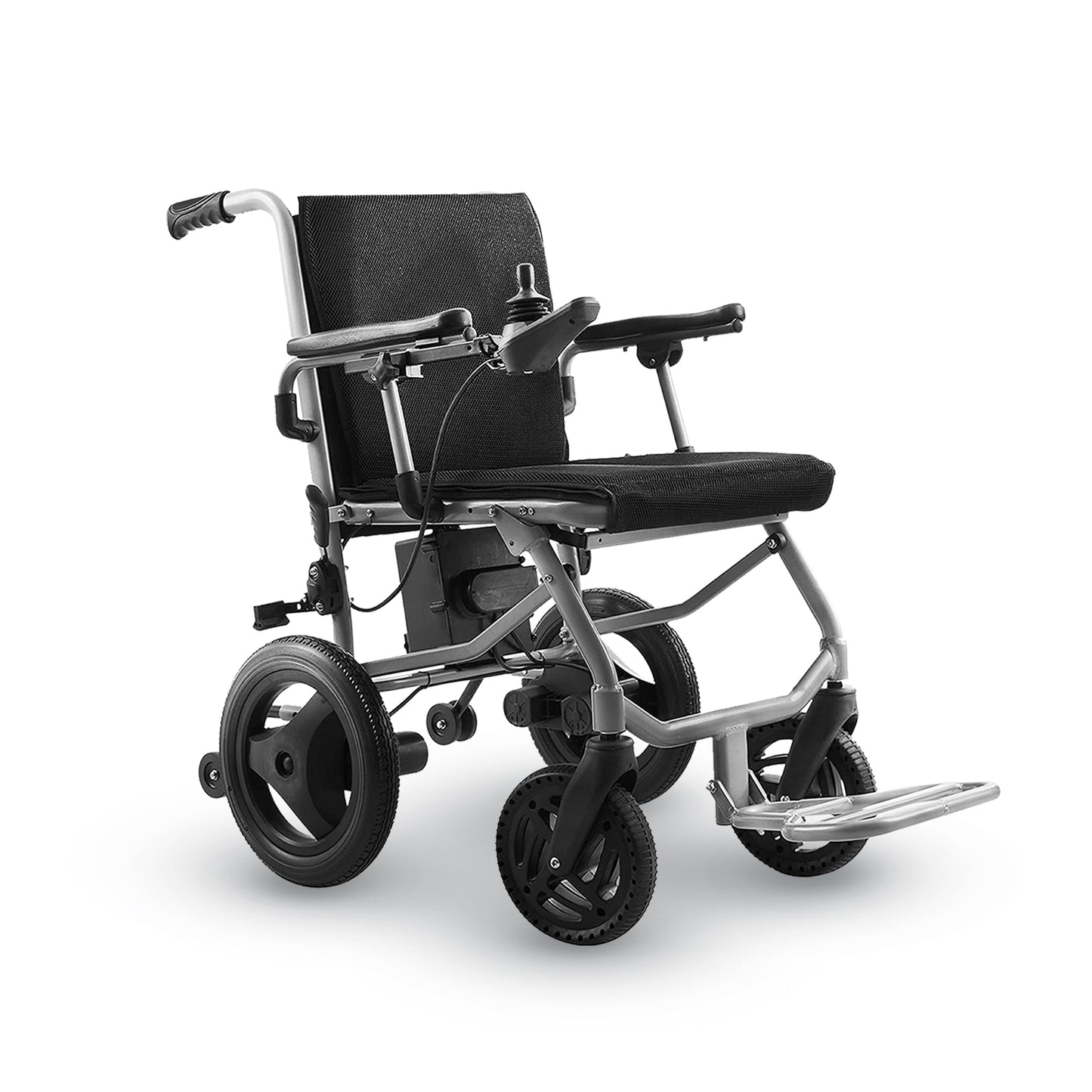 KANO (Black) -Foldable Electric Wheelchair, Travel Size, User-Friendly