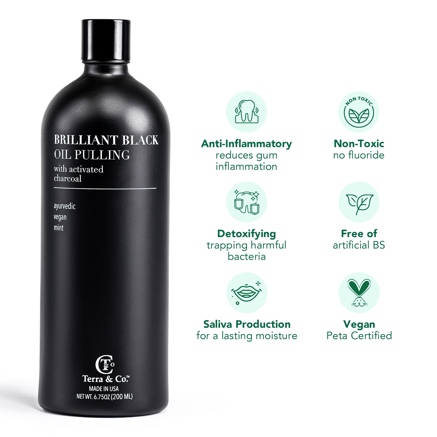 Charcoal Oil Pulling + Hydroxyapatite Toothpaste Bundle Terra & Co.