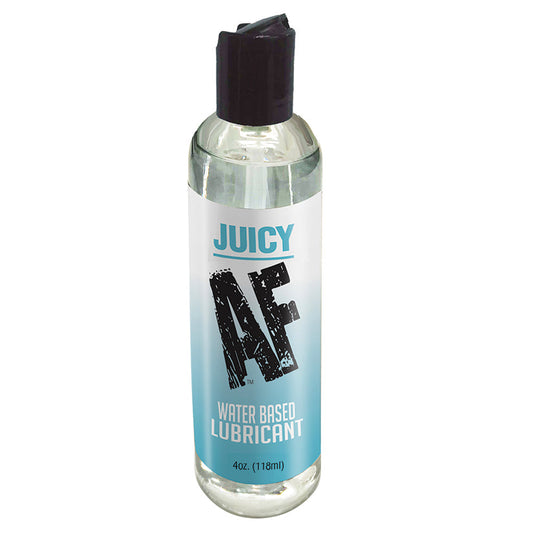 Juicy water-based lubricant bottle with black cap, 4 oz (118 ml)