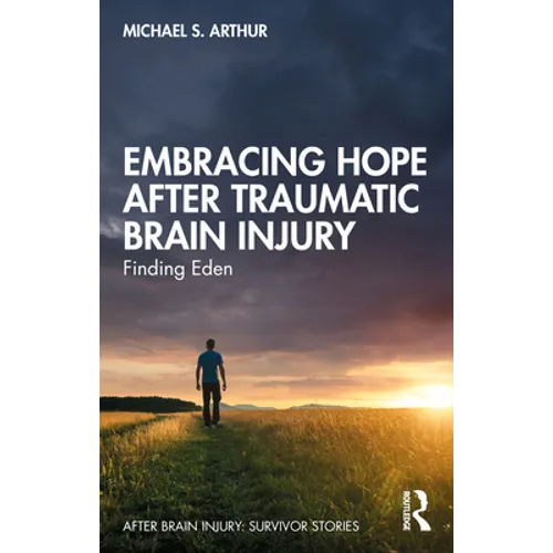 Paperback book cover with title text and author name; person walking toward sunrise