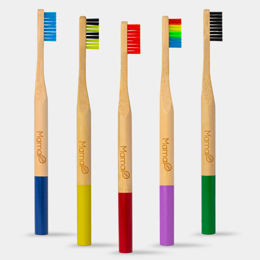 Bamboo Toothbrushes 5-Pack MamaP