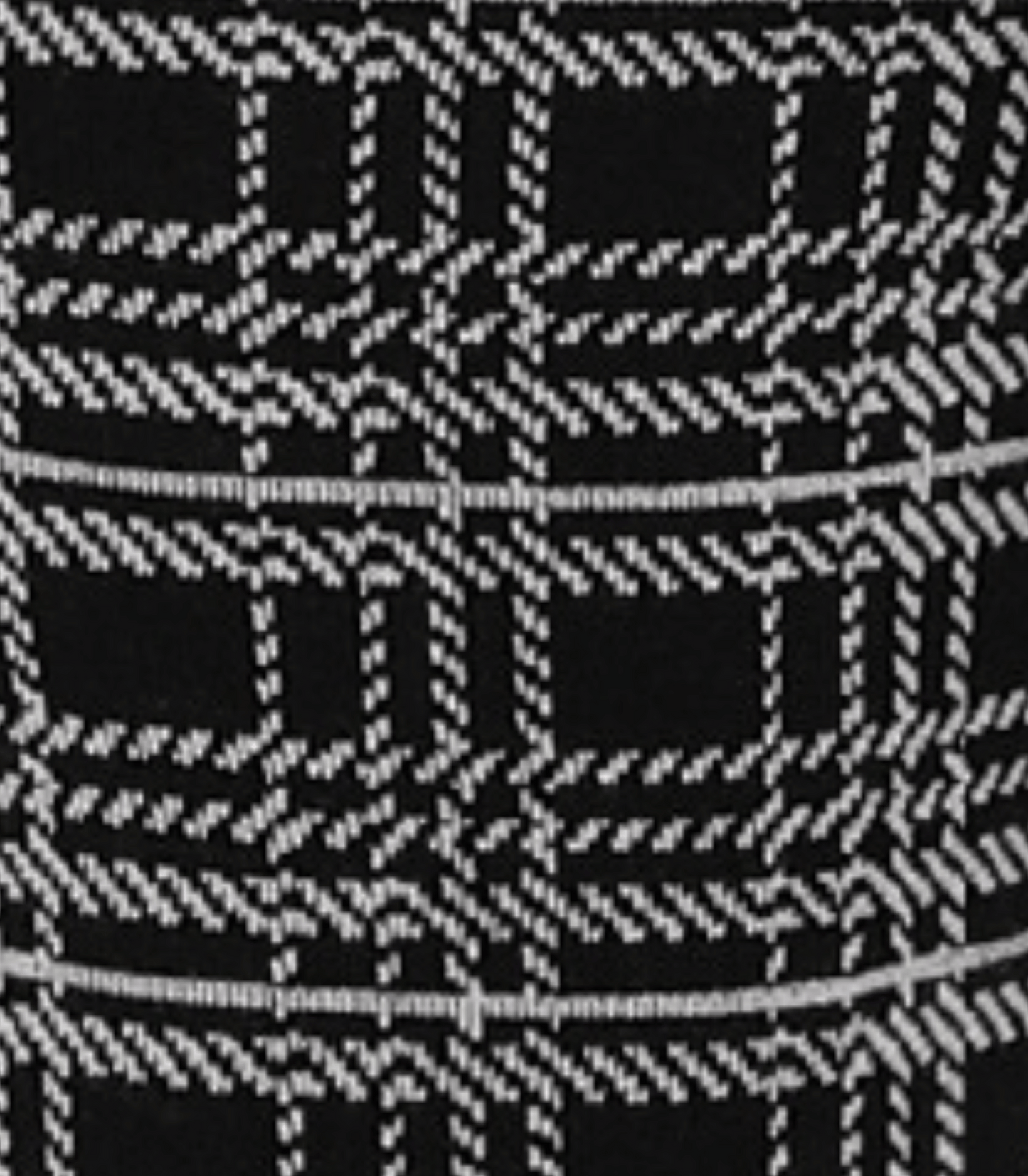 Close-up of a black and white geometric patterned fabric