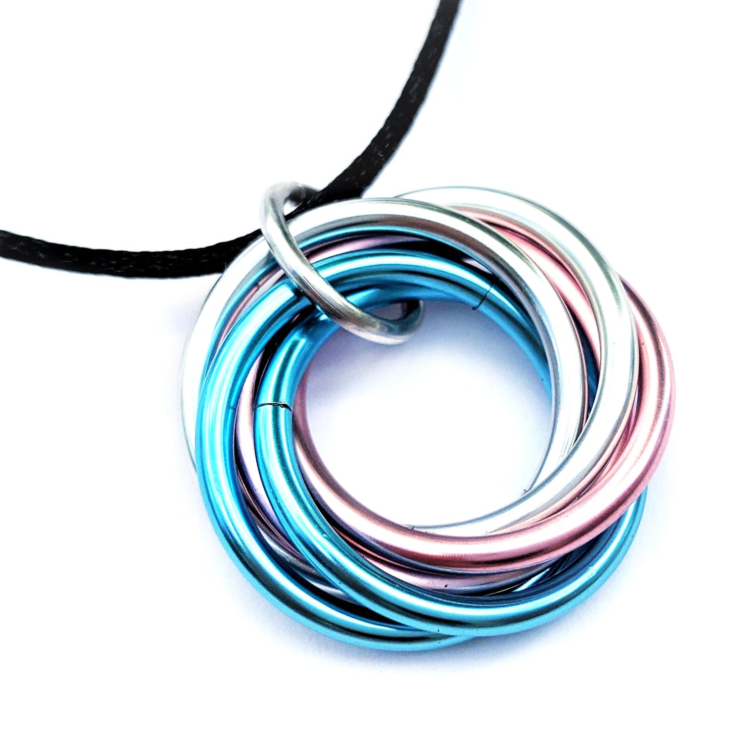Möbii® Necklace PRIDE Combinations (Medium) - Stylish Fidget Jewelry Steel Lynx
