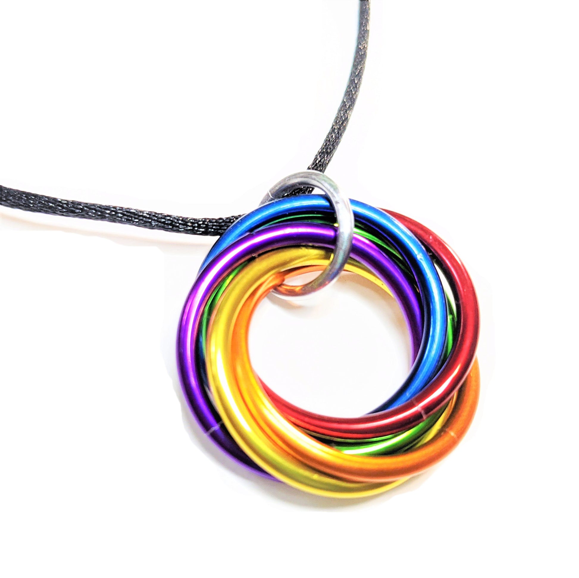 Möbii® Necklace PRIDE Combinations (Medium) - Stylish Fidget Jewelry Steel Lynx